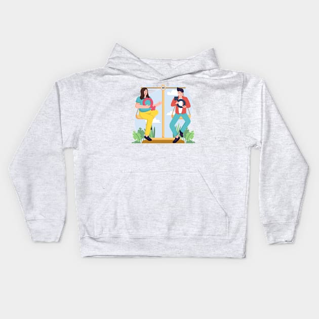 Gender Equality is a Fundamental Right Kids Hoodie by Alihassan-Art